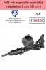 Omask 104832 MG-FF manually controlled installation 3D print 1/48